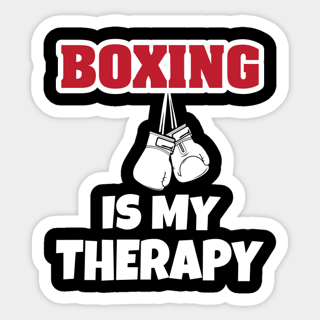 Boxing Is My Therapy Sticker by Work Memes